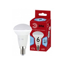 Лампа светодиодная "ЭРА" RED LINE LED R50-6W-840-E14 R  рефлектор  (нейтральный свет)