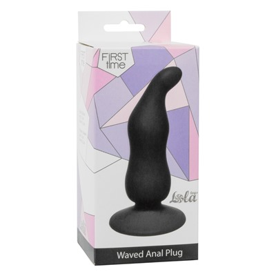 Анальная пробка Waved Anal Plug Black 4104-03Lola