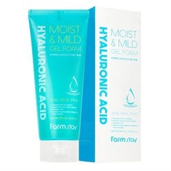 Гель для умывания с гиалуроновой кислотой FarmStay Hyaluronic Acid Moist & Mild Gel Foam