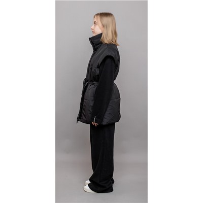 634-24в Куртка для девочки "Алита", черный