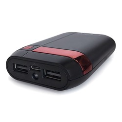 Power bank - внешний аккумулятор CBR 4075 Black, 7500 mAh