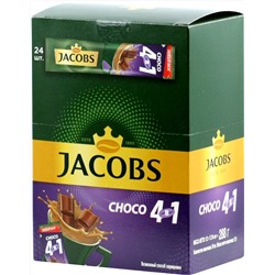 Jacobs. 4 в 1. Choco карт.пачка, 24 пак.