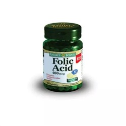 Фолиевая кислота 400 мкг, 100 таблеток