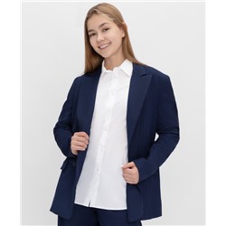 Пиджак двубортный на пуговицах с лацканами синий Button Blue Teens line