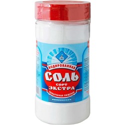 Соль Экстра йодированная, 500г 10шт/уп