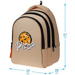 Рюкзак Berlingo inStyle "Pizza" (RU08005) 41*27*20см, 3 отделения, 1 карман, эргономичная спинка