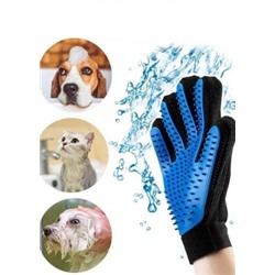 Перчатка для вычесывания шерсти кошек и собак рукавица #21202290