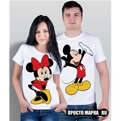 Парные футболки Микки Маус - Минни Маус (комплект 2 шт.)