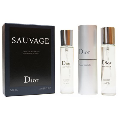 Туалетная вода 3*20 ml Cristian Dior Sauvage