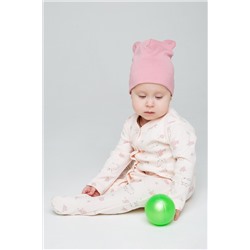 шапка для новорожденных  К 8146/розовый зефир(кошечки и цветочки)