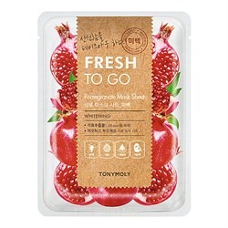 Тканевая маска для лица Tony Moly  Fresh to go pomegranate mask sheet whit, 22г с экстрактом граната