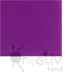Фетр листовой мягкий 1,5мм/ цв.темно-фиолетовый/ размер 20х30см/ уп.10шт/ фас.1 уп.