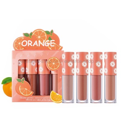 Набор мини-помад для губ Dragon Ranee Orange 4in1 Lipstick Set