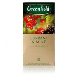 GREENFIELD Гринфилд Чай CURRANT & MINT смородина 25 пак.