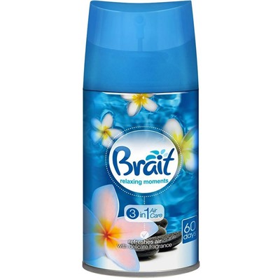 Освежитель воздуха BRAIT Freshmatic Relaxing Moments Сменный баллон 250мл (совместим с AirWick)