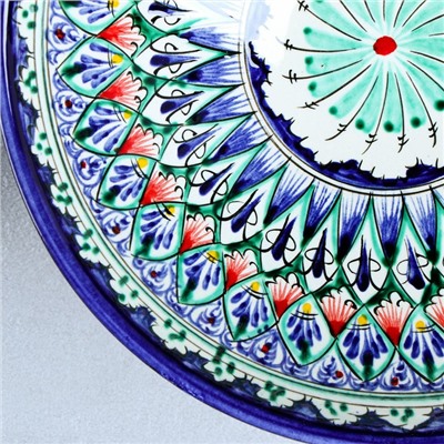 Супница Риштанская Керамика "Цветы", 25 см, микс