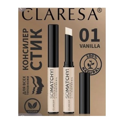 Claresa So Matchy Консилер стик тон 01 Vanilla