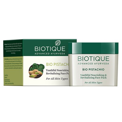 Bio Pistachio Youthful Nourishing & Revitalizing Face Pack/Биотик Био  С Фисташ Маска Для Лицаи, Питательная 50г.