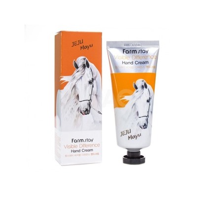 Крем для рук FarmStay Visible Difference Hand Cream, 100ml (лошадь)