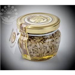 "Горшочек" цветочный мед с семенами подсолнечника, 180 гр