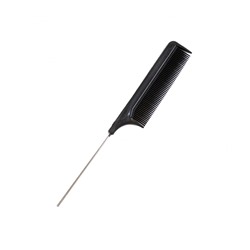 Аксессуар Расческа с металлическим хвостиком цвет черный 19 см, арт 0-25