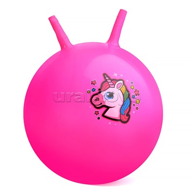 Мяч "Единорог" с рожками 45см (цвет в ассортименте)