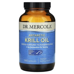 Dr. Mercola, Масло антарктического криля, 180 капсул