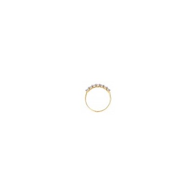 Золотое Кольцо с фианитами, 017833-4