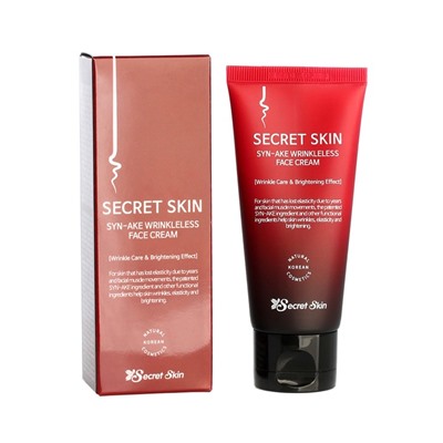 Крем для лица Secret Skin Syn-Ake Wrinkleless Face Cream,, со змеиным ядом, 50 г