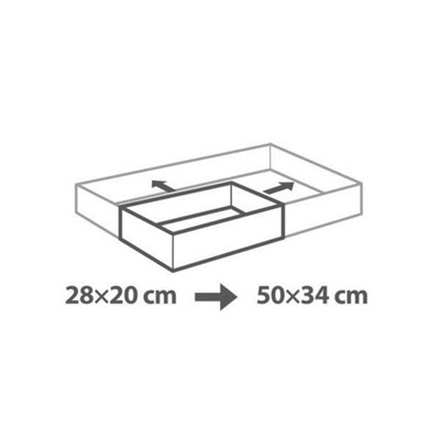 Регулируемая форма Tescoma Delicia для торта, от 28x20 до 50x34 см