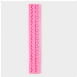 Молд «Креол», силикон, 30×5,3×0,7 см, цвет розовый