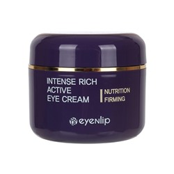 Крем для кожи вокруг глаз Eyenlip Intense Rich Active Eye Cream, укрепляющий, с экстрактом ферментированных соевых бобов, 50 мл