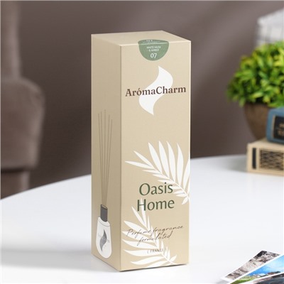 Диффузор ароматический"OasisHome"№07 White Musk & Amber,100мл,белыймускусамбра