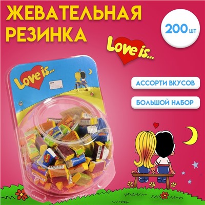 Жевательная резинка LOVE IS, микс, сфера, 4,2 г