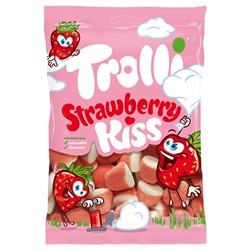 Жевательный мармелад Trolli Strawberry Kiss (клубника со сливками) 150 гр