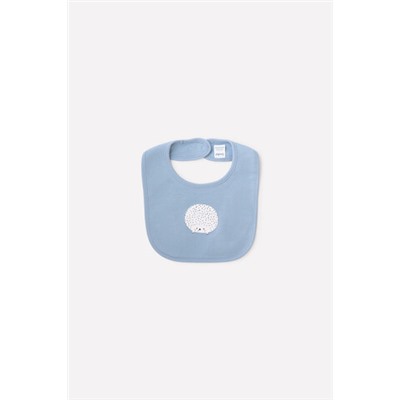 нагрудник для новорожденных  К 8526/пыльно-синий(ёжики)
