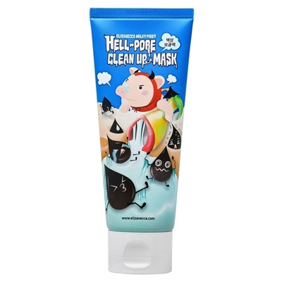 Угольная маска-пленка Elizavecca Milky Piggy Hell-Pore Clean Up Mask 100мл