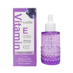 Сыворотка для лица с экстрактом черники и витамином Е Sadoer Blueberry Vitamin E Serum 40мл