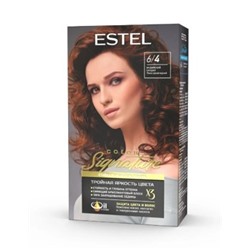 ESTEL COLOR Signature Крем-гель краска для волос тон 6/4 Индийский сандал