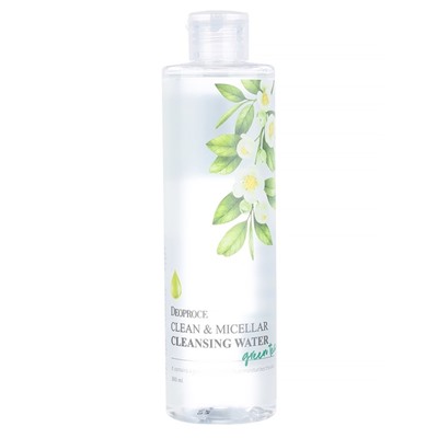 Вода мицеллярная Deoproce Clean & Micellar Cleansing Water Green Tea, очищающая, 300 мл