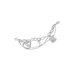 Браслет ELEGANZZA BRSN-011 silver/white rhodium