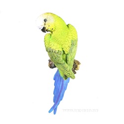 Фигура декоративная Попугай волнистый на ветке L10W7H30