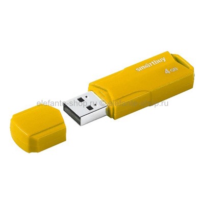 Флеш-накопитель USB 4GB Smart Buy Clue SB4GBCLU Yellow (UM)