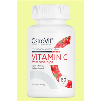 OstroVit Vitamin C Rose Hips 60 tabs - ВИТАМИН С МСК