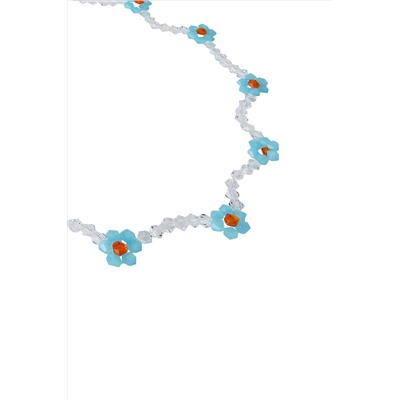 Колье из бисера летнее украшение на шею бусы ожерелье "Гаванская сюита" MERSADA #925959