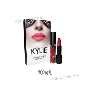 Помада+блеск Kylie  Fashion Charm Lips (1шт) № 22