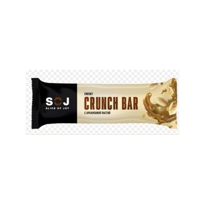 Crunch Bar батончик SOJ кранч с арахисовой пастой  фас. 0,040кг*20шт Содж