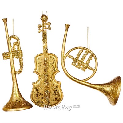 Елочная игрушка Скрипка - Jazz Melody 25 см, подвеска (Goodwill)
