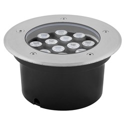 Светильник тротуарный Feron SP4114, IP67, LED, 12 Вт, 180х180х90 мм, цвет металлик