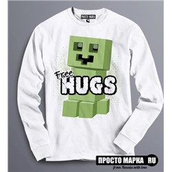 Толстовка Свитшот Майнкрафт Free HUGS